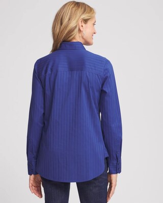 No Iron™ Cool Stripe Jacquard Shirt click to view larger image.