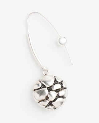 No Droop™ Silver Tone Threader Earrings