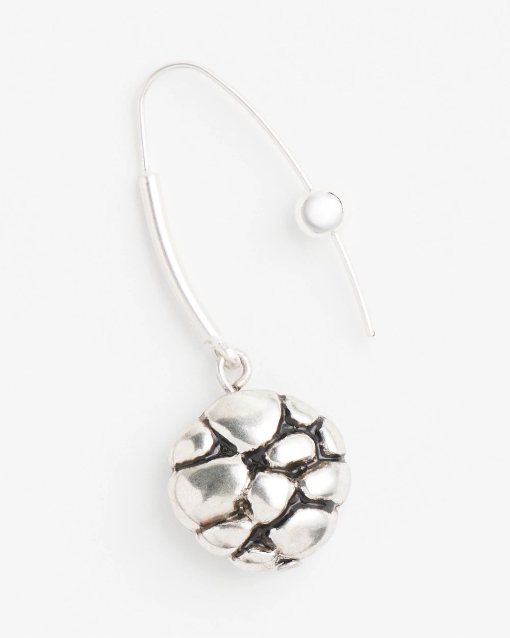 No Droop™ Silver Tone Threader Earrings