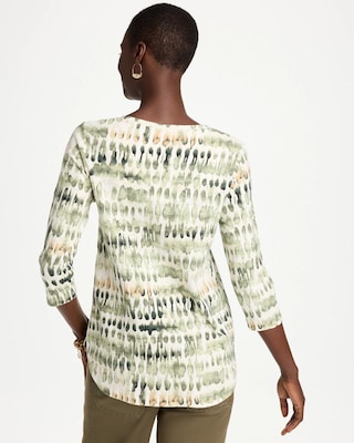 Printed Cotton Slub Tee click to view larger image.
