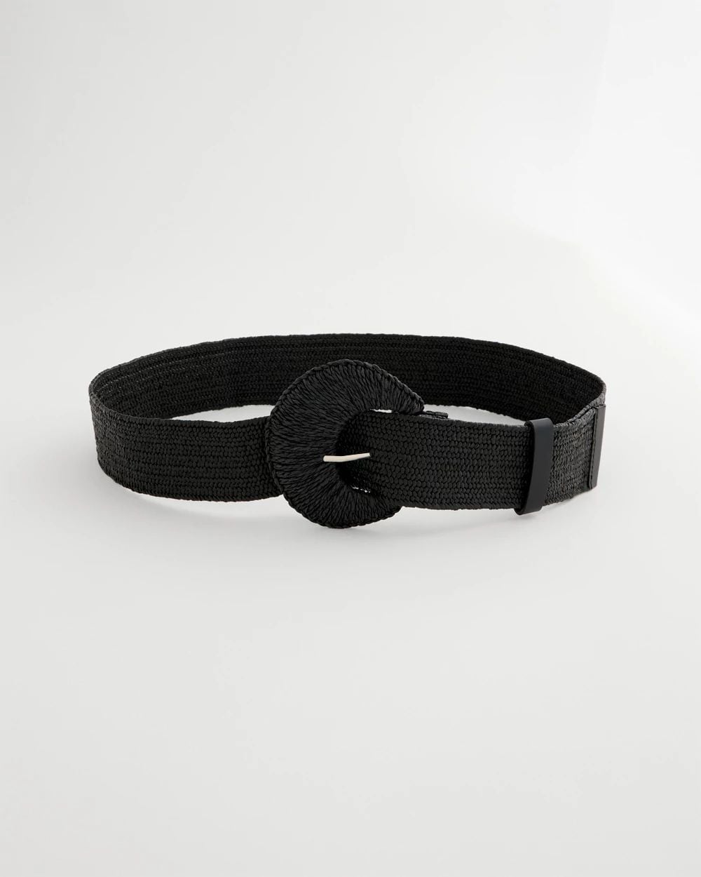 Raffia Wrapped Stretch Belt