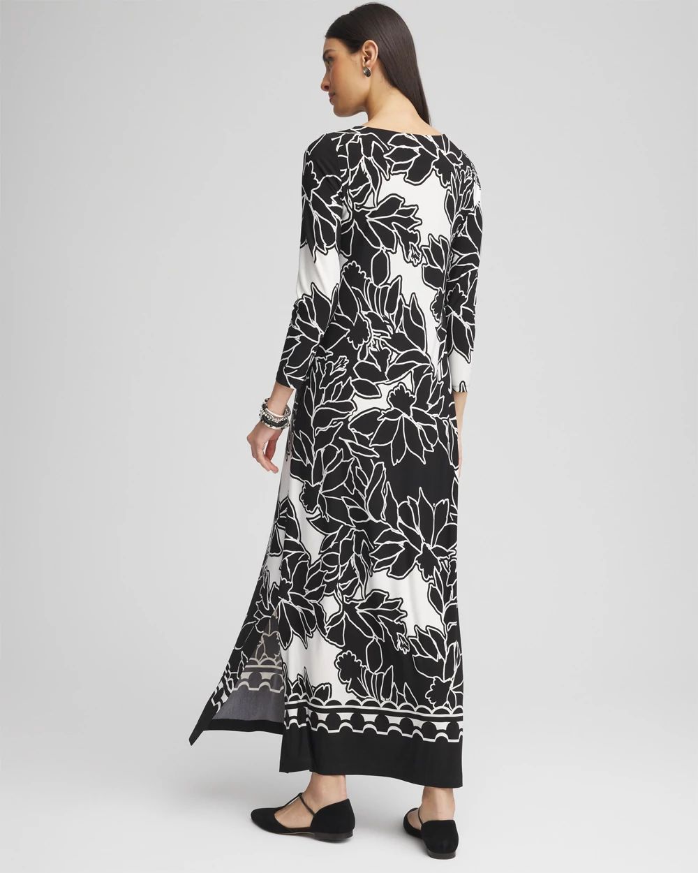 Bateau-Neck Jersey Maxi Dress