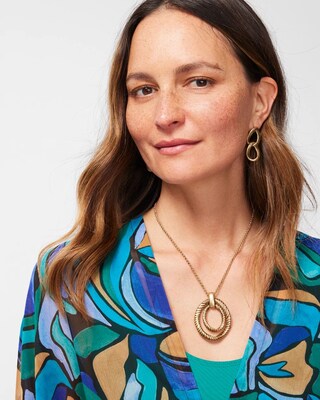 Gold Tone Adjustable Necklace