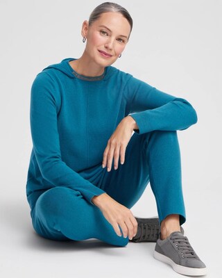 Zenergy Luxe® Cashmere Blend Hooded Sweater