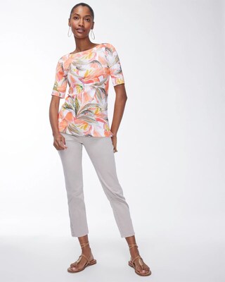 Pima Tiger Lily Print Everyday Tee
