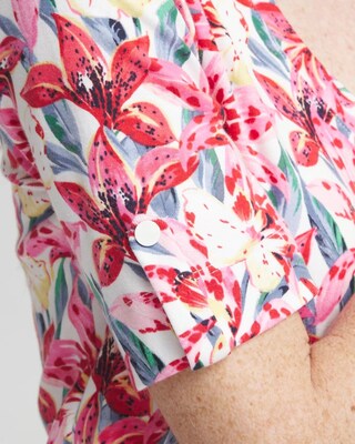 Floral Everyday V-neck Tee