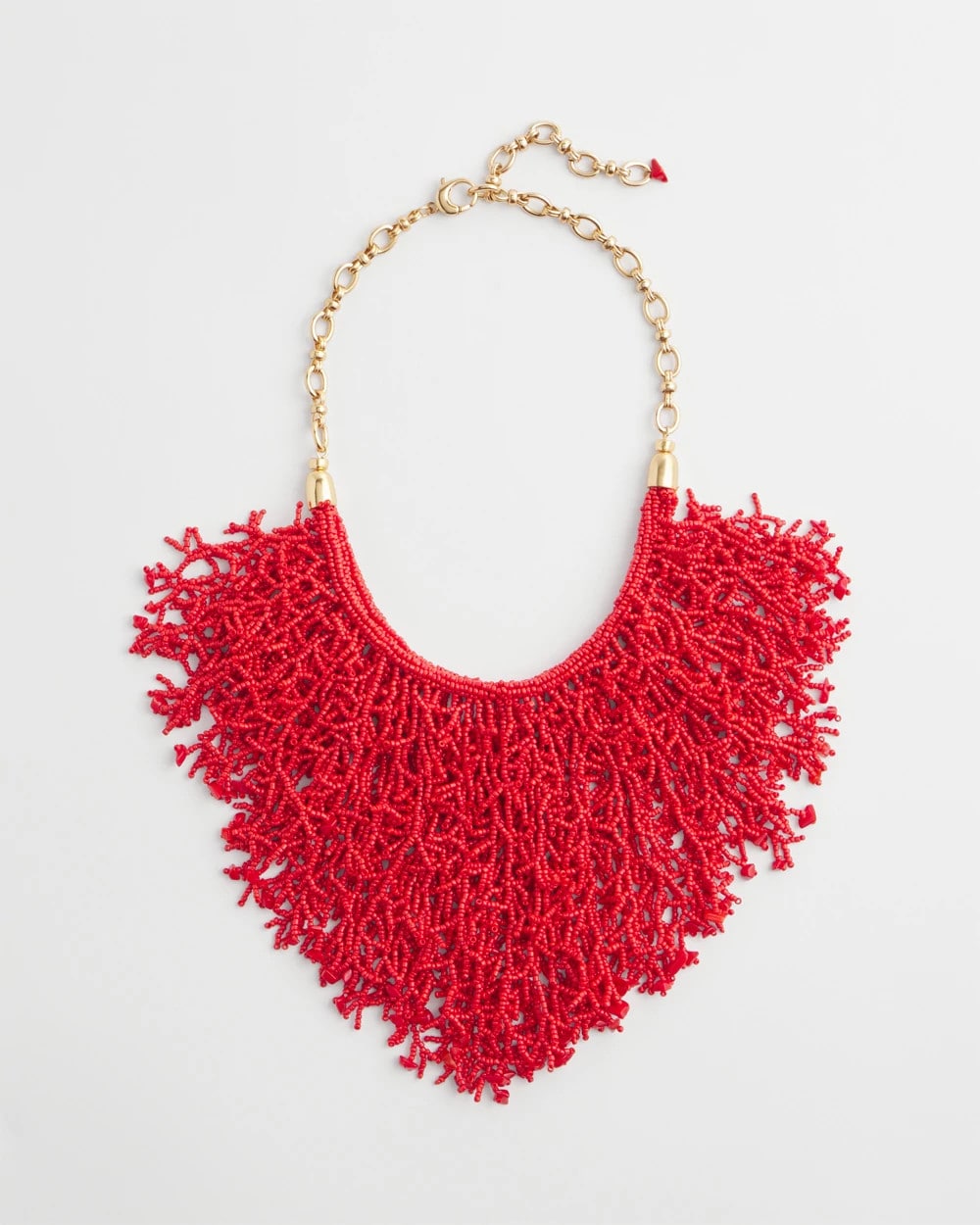 Chico's Originals Coral Seed Bead Necklace