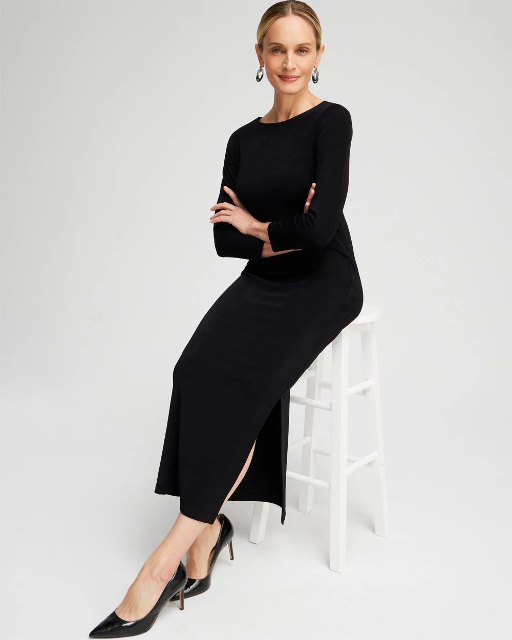 Travelers™ Slit Maxi Dress click to view larger image.