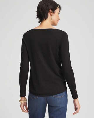 Long Sleeve Pullover Sweater click to view larger image.