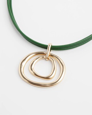 Leather Pendant Necklace