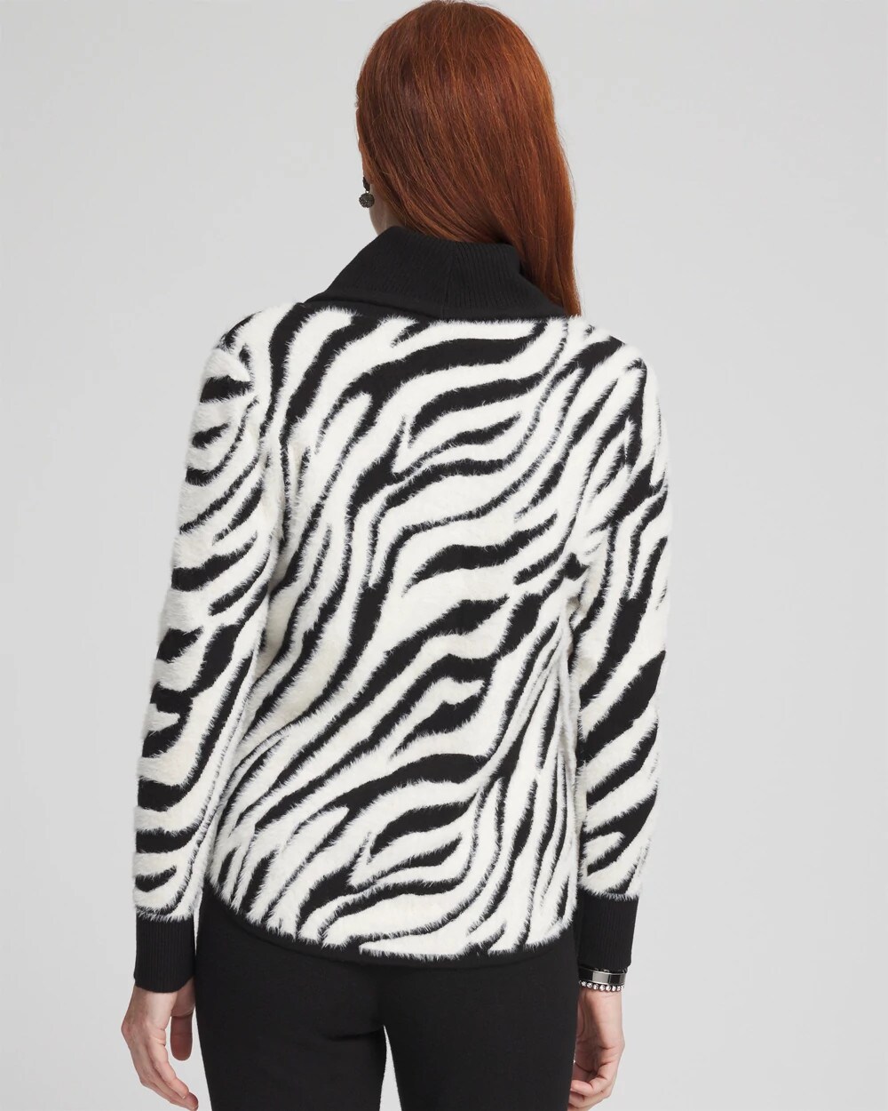 Zenergy® Zebra Cowl-Neck Top