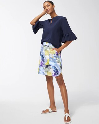 Zenergy UPF Neema Ruffle Sleeve Top