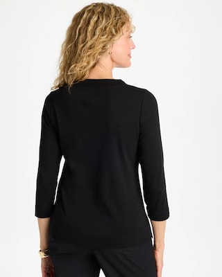 Pima Cotton 3/4 Sleeve Tee click to view larger image.