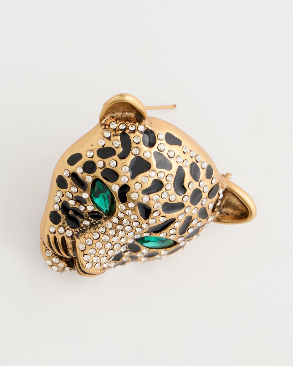 Green Eyed Leopard Brooch click to view larger image.