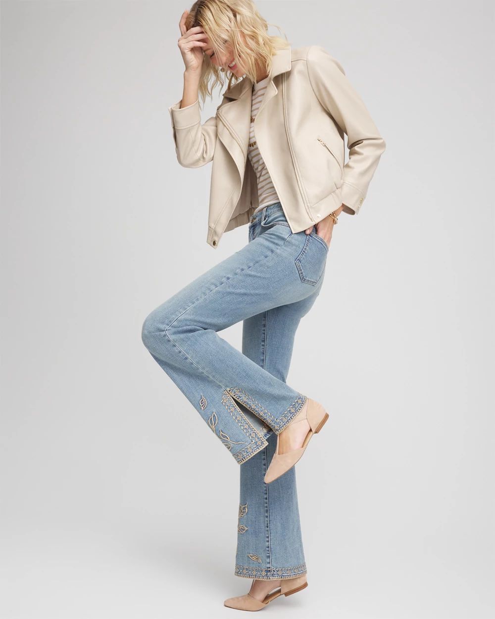 Faux Leather Bomber Jacket