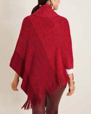 Cowl Neck Shine Poncho