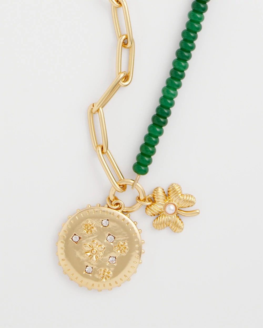 Short Clover Pendant Necklace