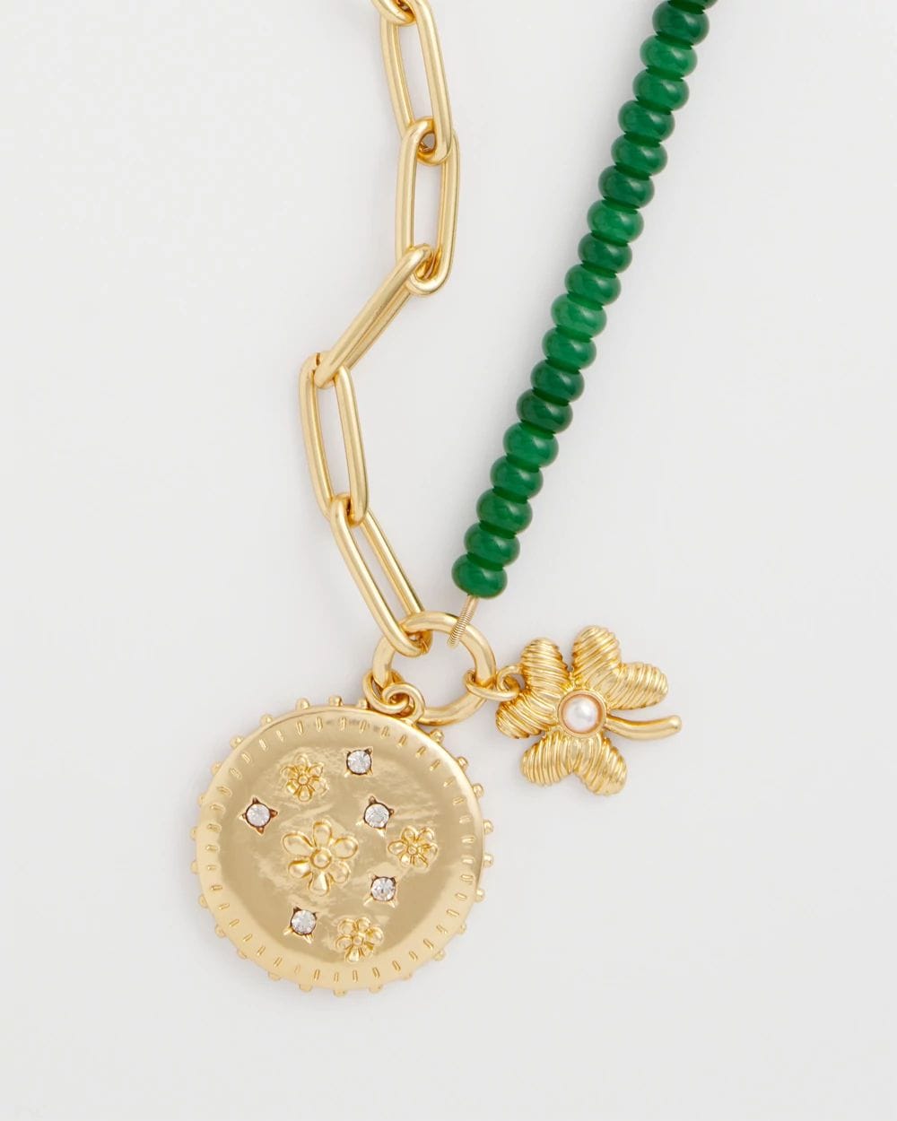 Short Clover Pendant Necklace