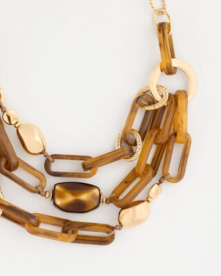Tassel Charm Bib Necklace click to view larger image.