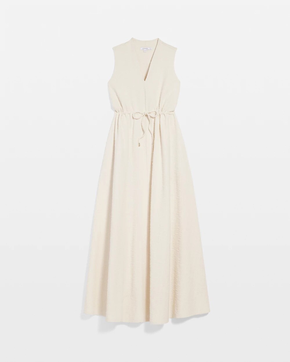 Sleeveless Tweed Maxi Dress