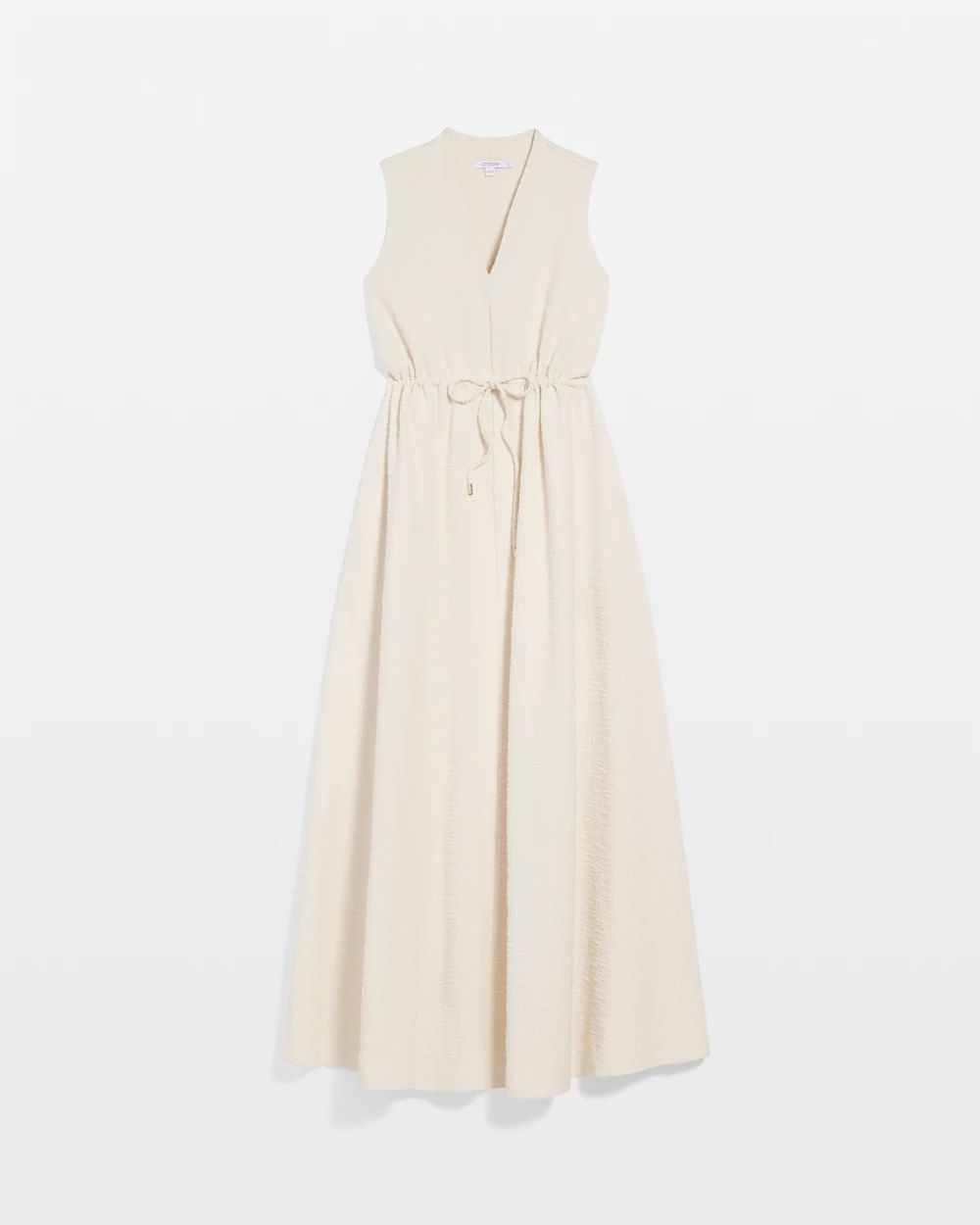 Sleeveless Tweed Maxi Dress