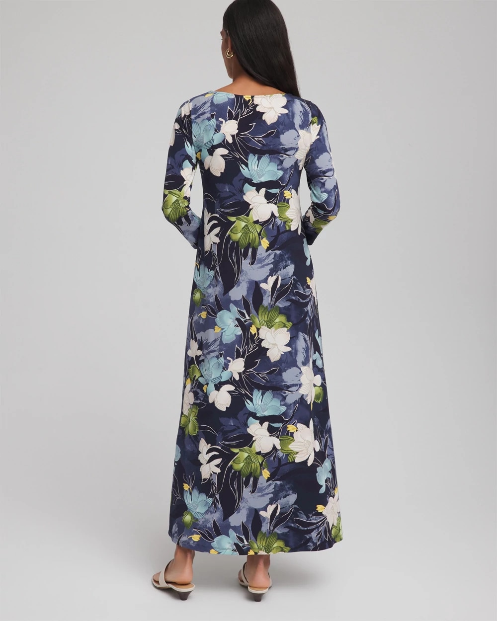 Dance Boatneck Column Maxi Dress