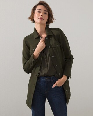Elongated Ponte Jacket
