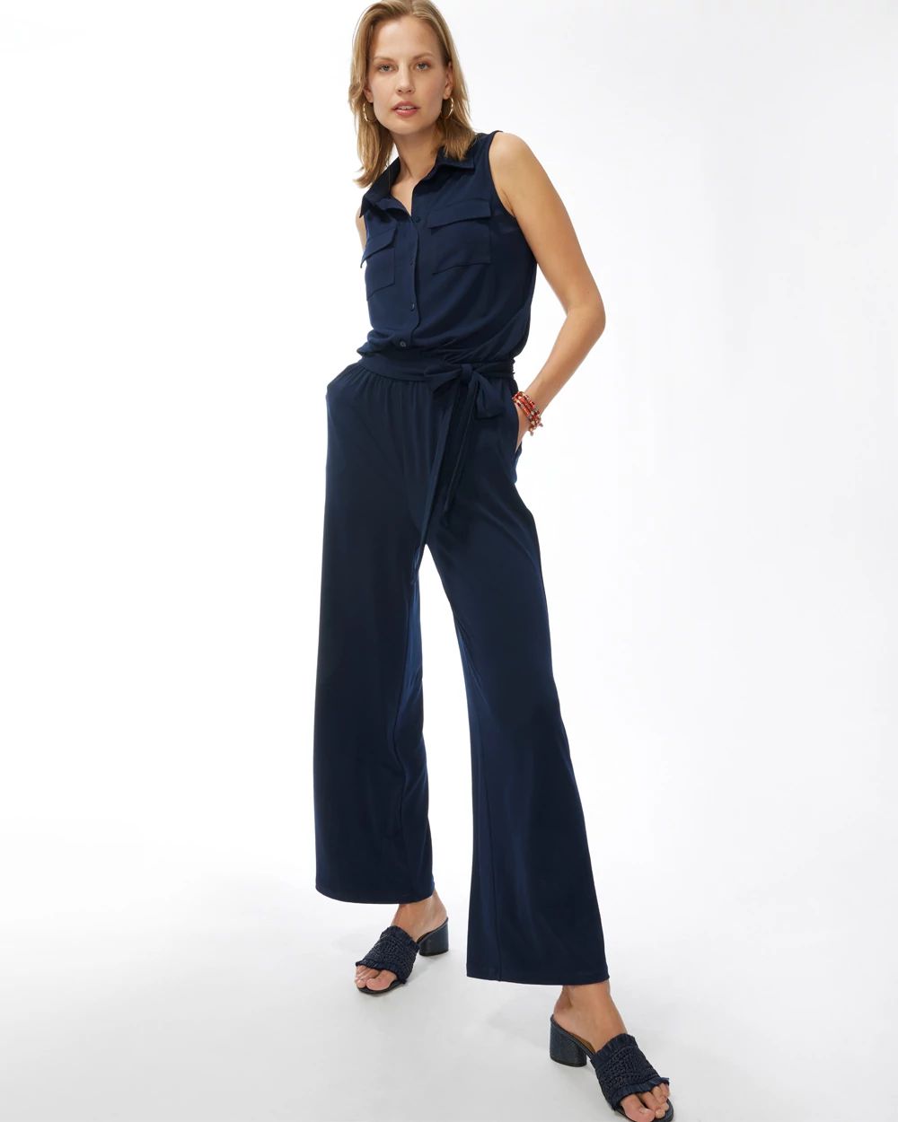 Sleeveless Utility Jumpsuit