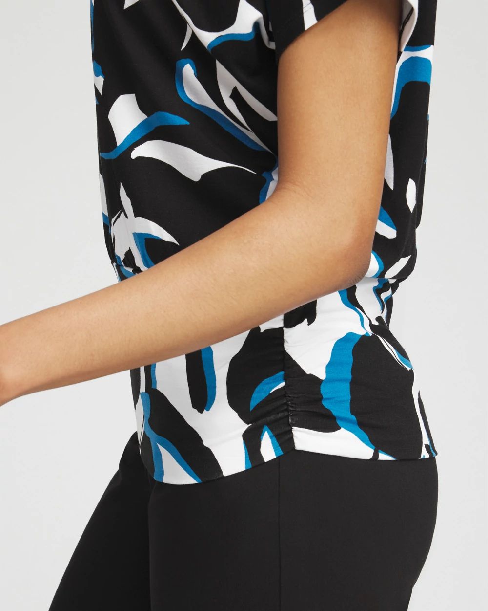 Touch of Cool™ Abstract Banded Hem Top