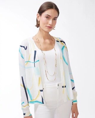 Summer Romance Abstract Cardigan