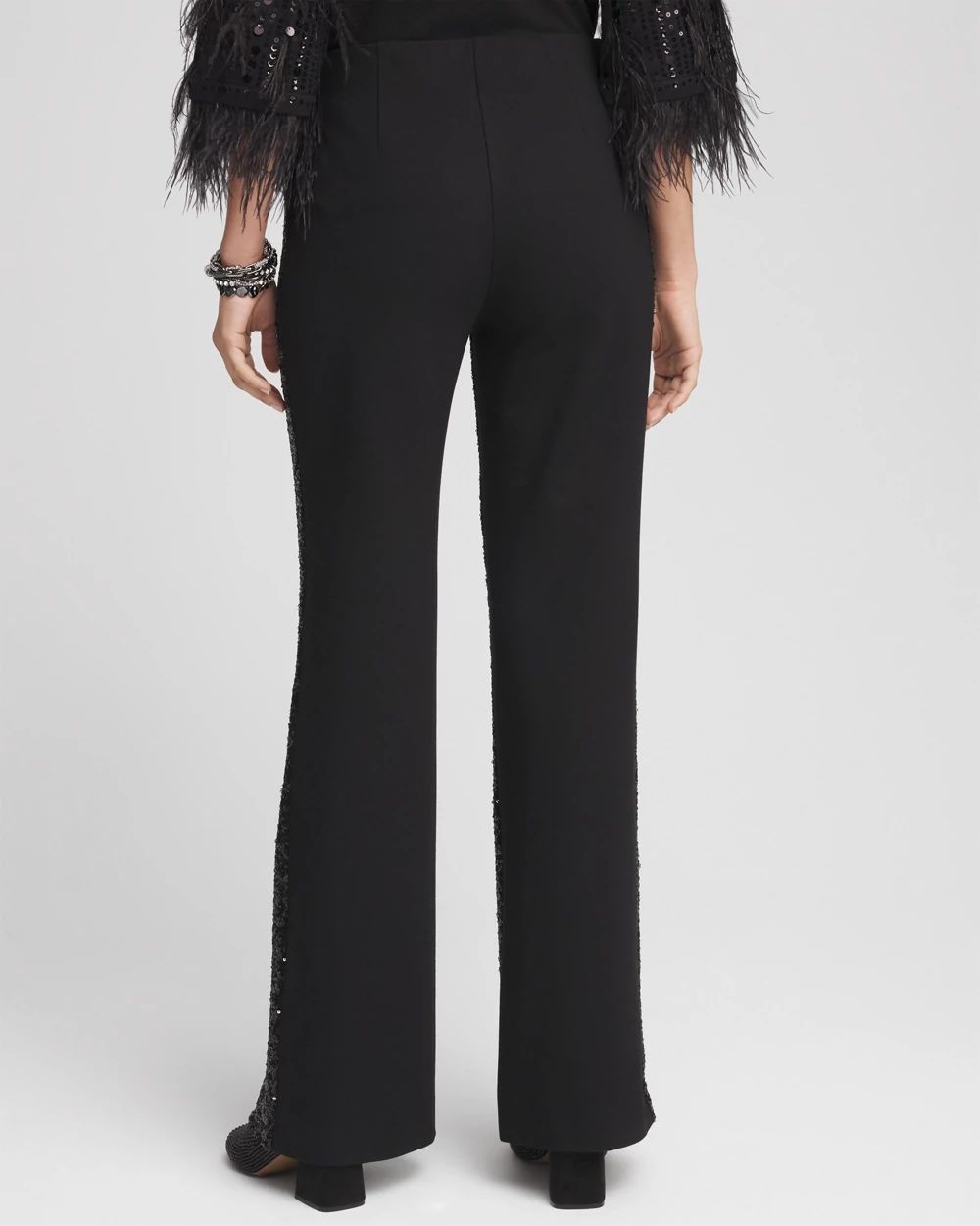 Juliet Sequin Wide Leg Pant click to view larger image.