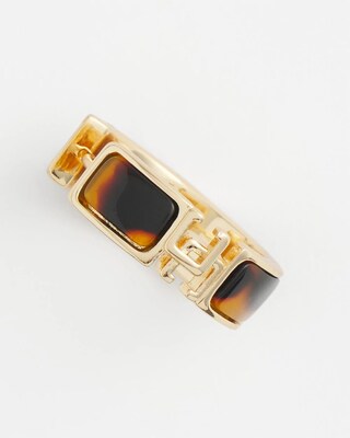 No Droop™ Faux Tort CC Hoop Earrings