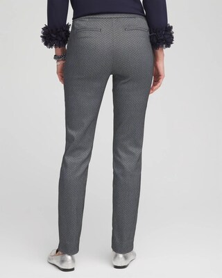 Brigitte Diamond Print Slim Ankle Pants click to view larger image.
