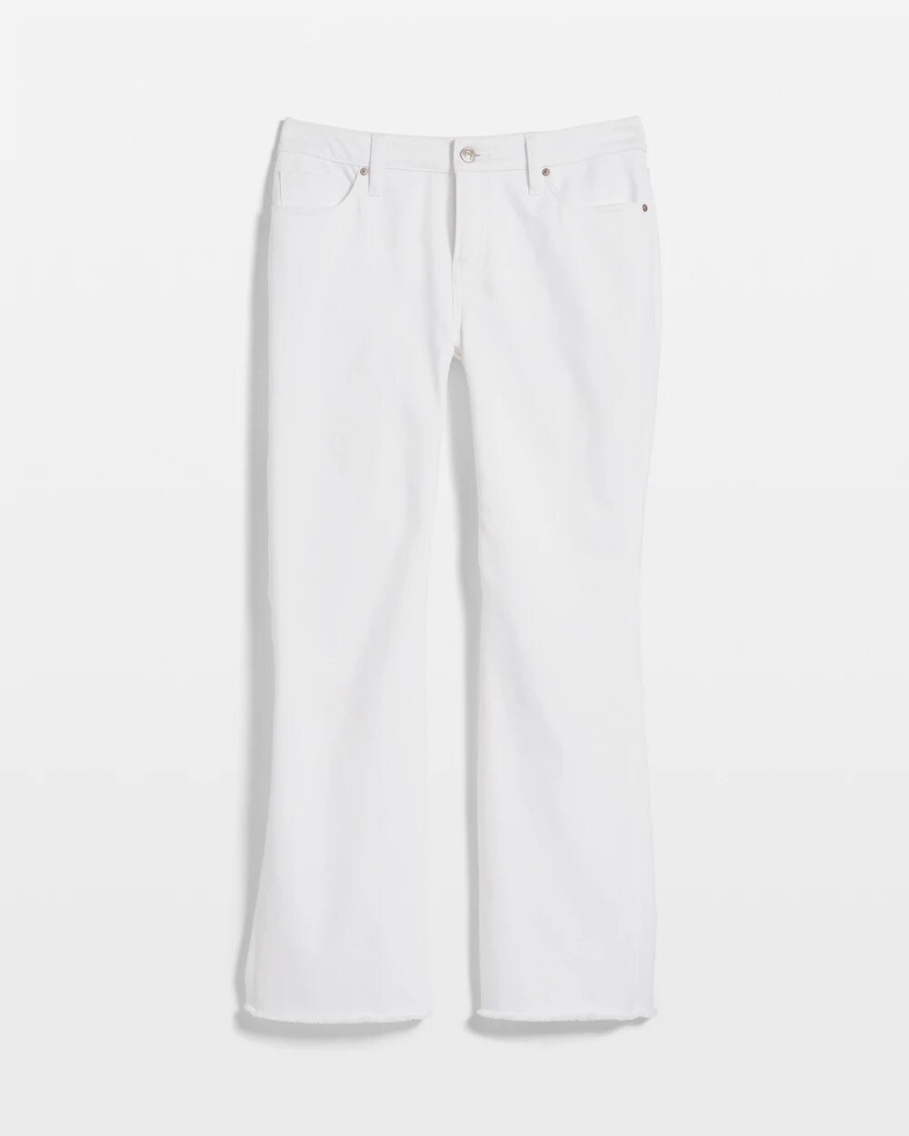 Petite No Stain Girlfriend Fray Hem Kick Flares