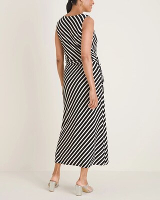 Striped Scoop-neck Maxi Dress