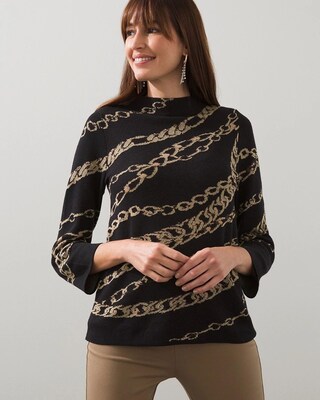 Status Chain Jacquard Sweater