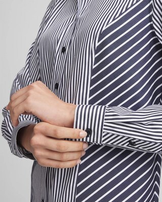 No Iron™ Mixed Stripes Tunic click to view larger image.