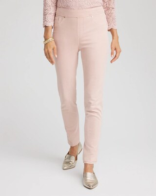 Pull-On Slim-Fit Ankle Jeggings