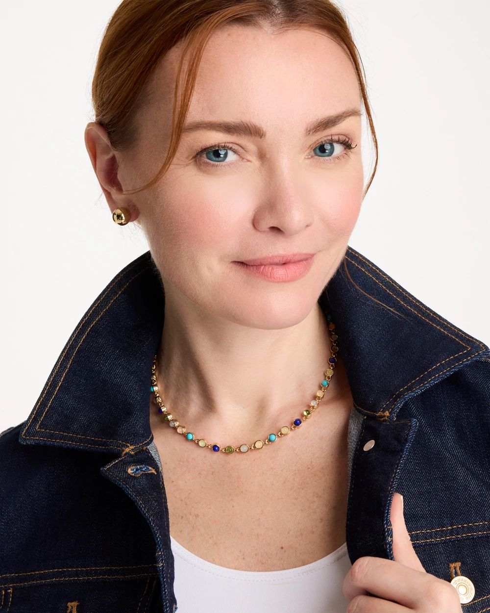 Multi-Color Tennis Necklace