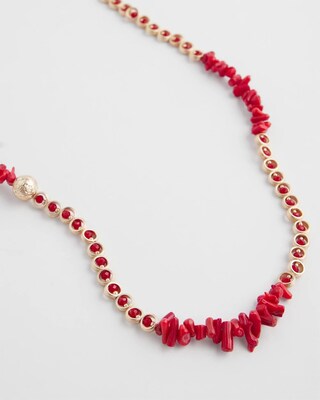 Single Strand Coral Necklace click to view larger image.