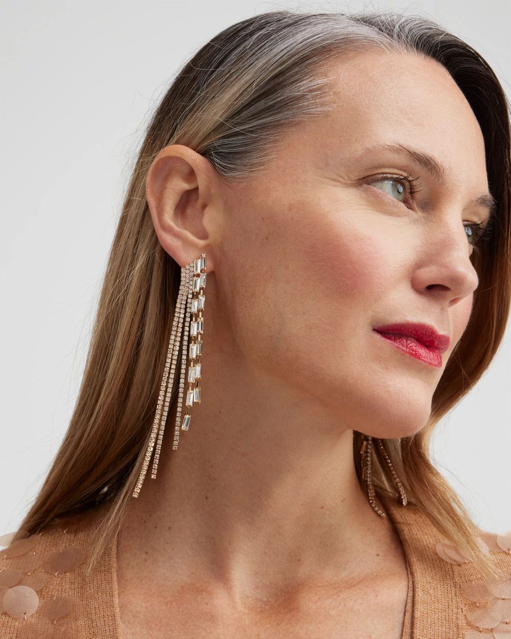 Gold Tone Duster Earrings