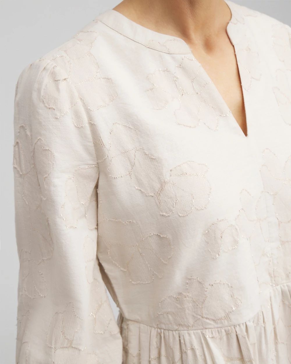 Jacquard Tiered Dress