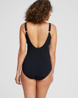 Gottex V-neck One Piece Swimsuit