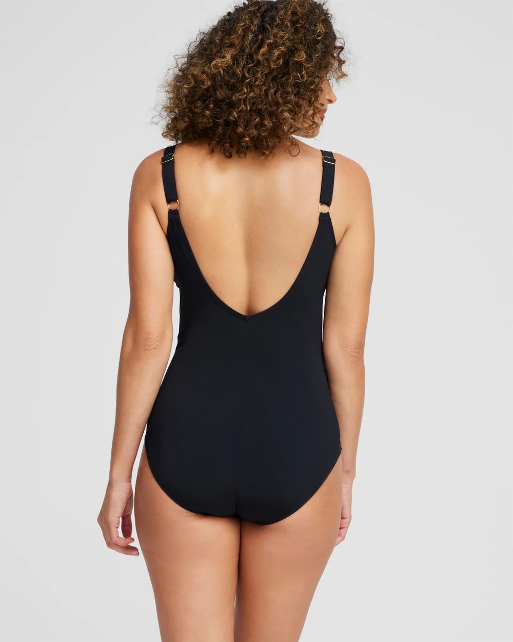 Gottex V-neck One Piece Swimsuit