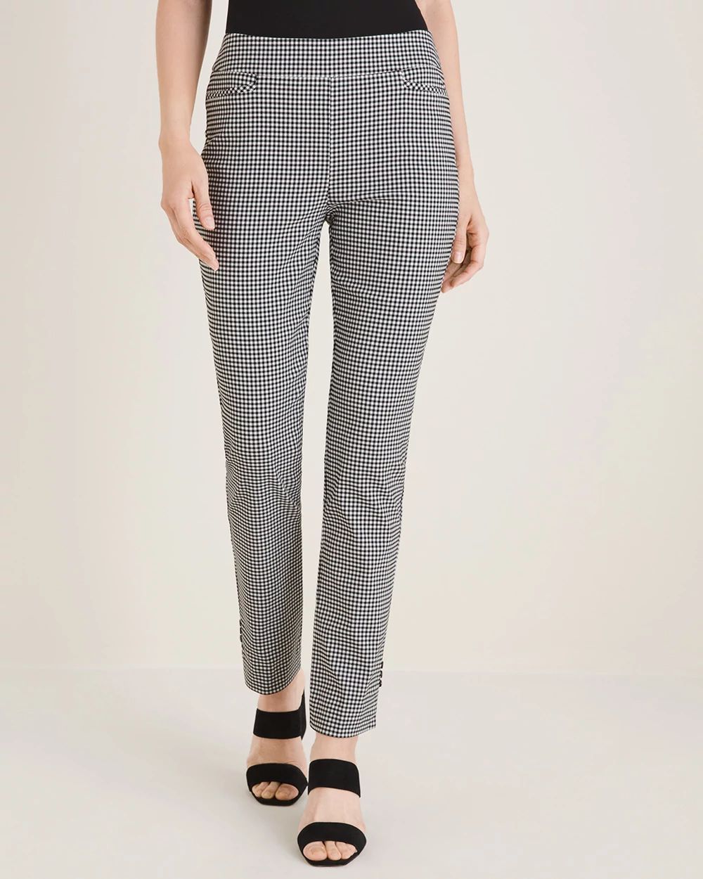 So Slimming Brigitte Gingham Ankle Pants