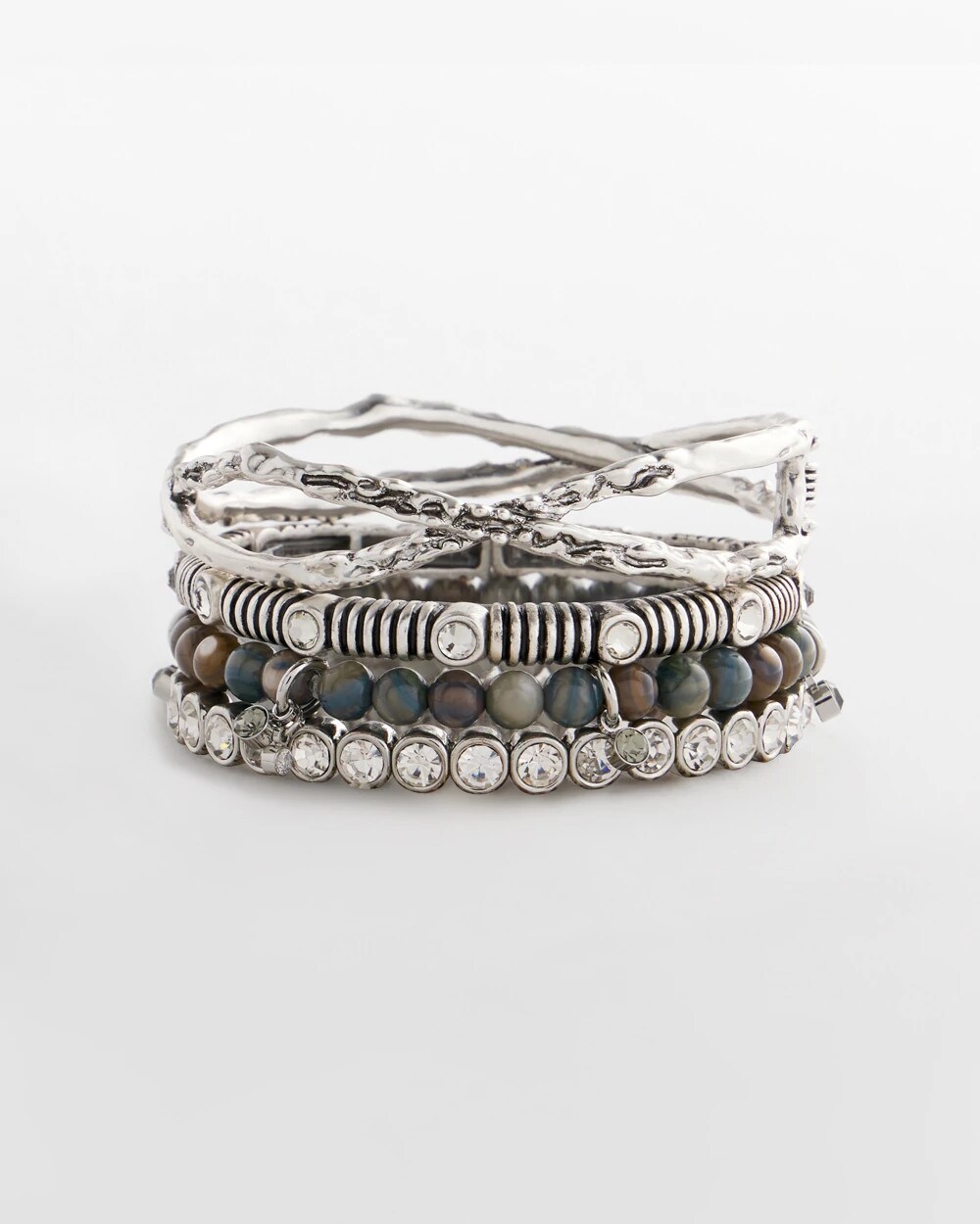 Seashell Beaded Stretch Bracelet