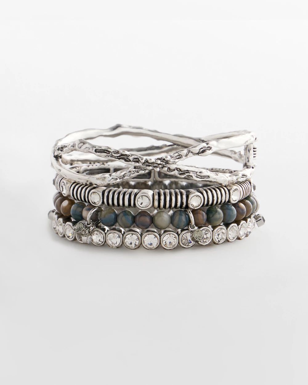 Seashell Beaded Stretch Bracelet