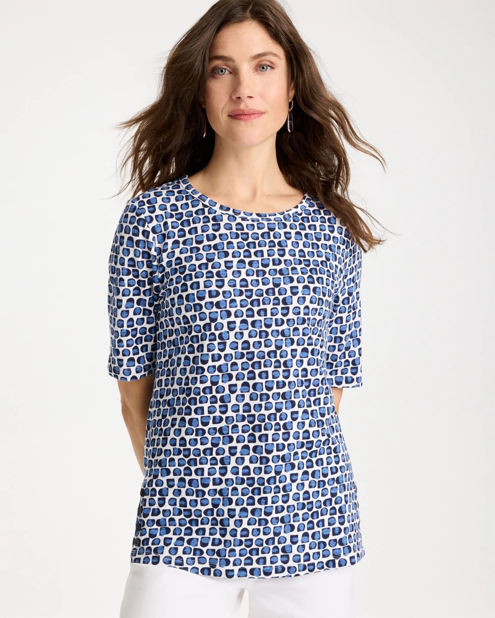 Cotton Slub Printed Tee, photo 1 of 5