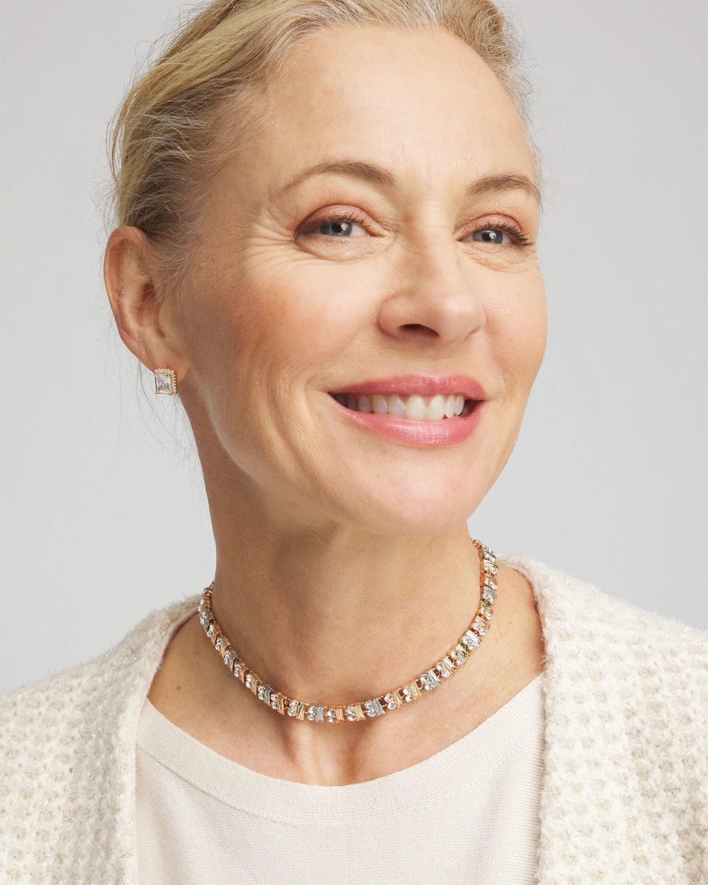 Convertible Tri-Tone Short Necklace