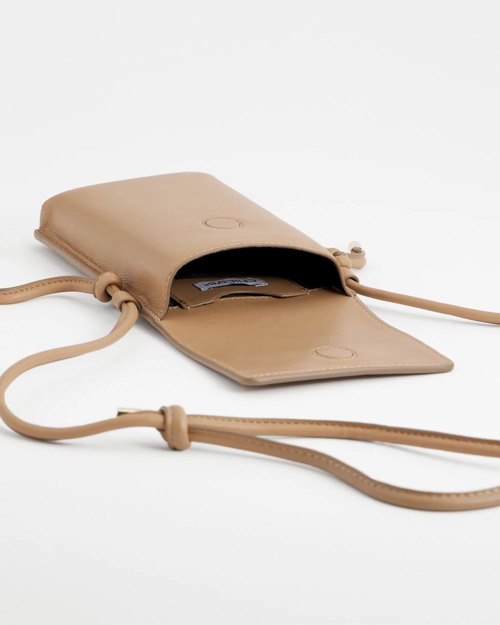 Leather Cross Body Phone Holder Bag click to view larger image.